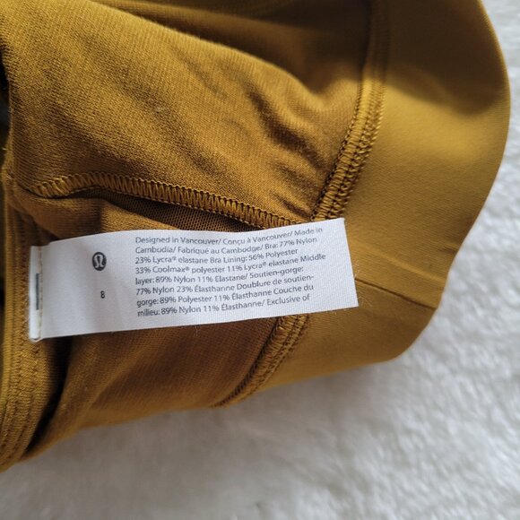 Lululemon Free To Be Elevated Sports Bra In Gold Spice Size 8 - Picture 11 of 12